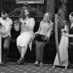 "Musicians playing Irish traditional music on stage"