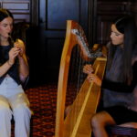 Sophie and Clodagh Daly playing the tune Kean O'Hara in Kilronan Castle