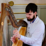 Fiachra Guihen and Emma Benson playing Turlough O'Carolan's Charles Coote in Kilronan Castle
