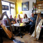 Aiden Beirne, Leanne Hennessy and Aoife Guckian performing Caledonia in Roddy's Bar