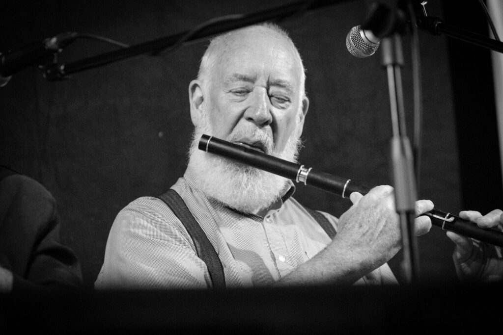 Man playing flute